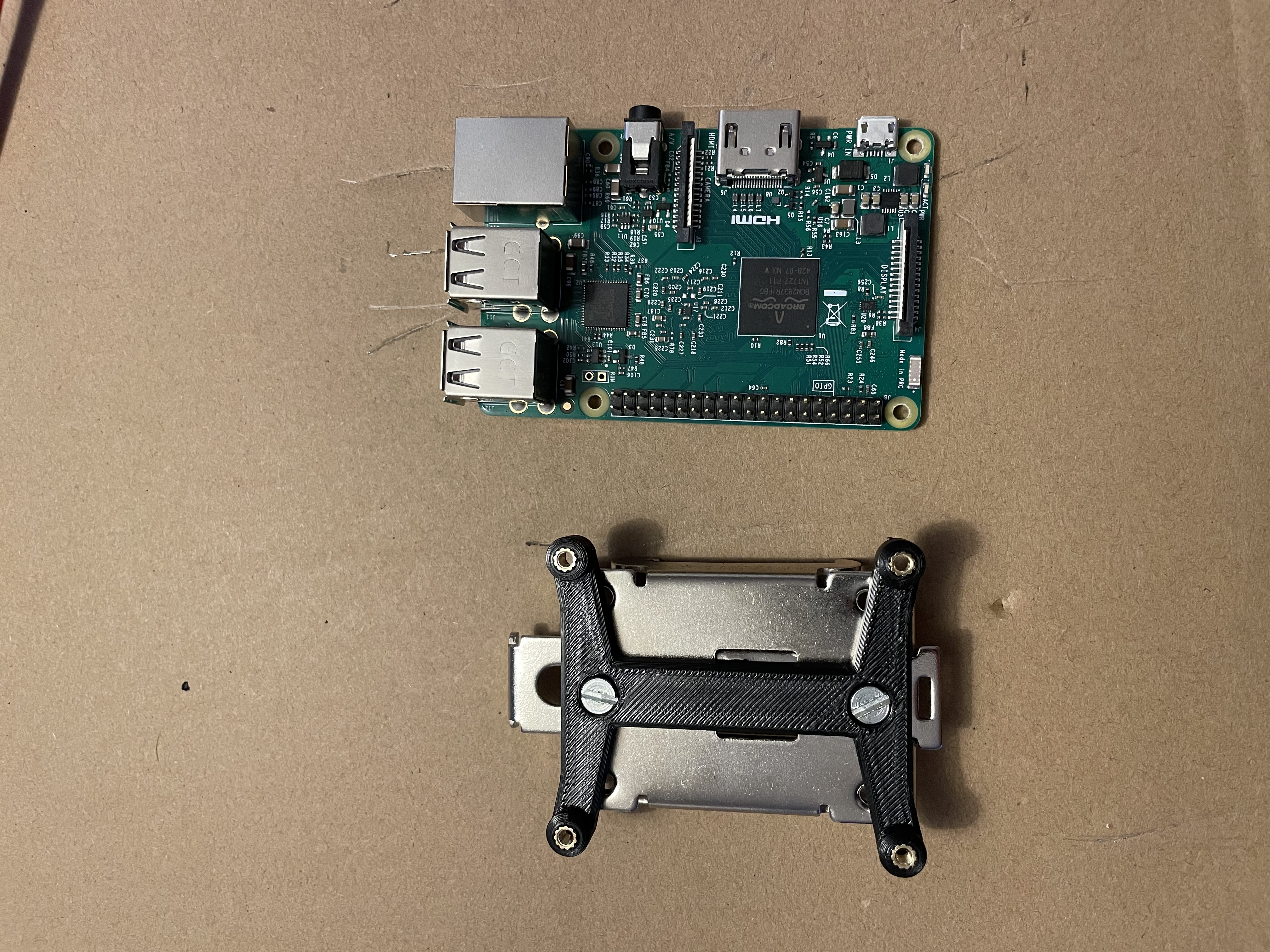 Raspberry PI din rail mount