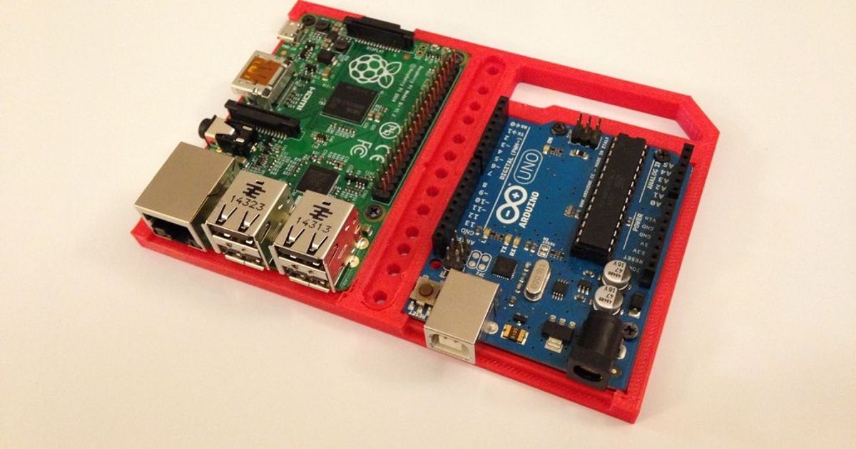 Arduino Raspberry Pi Mount by woodle | Download free STL model ...