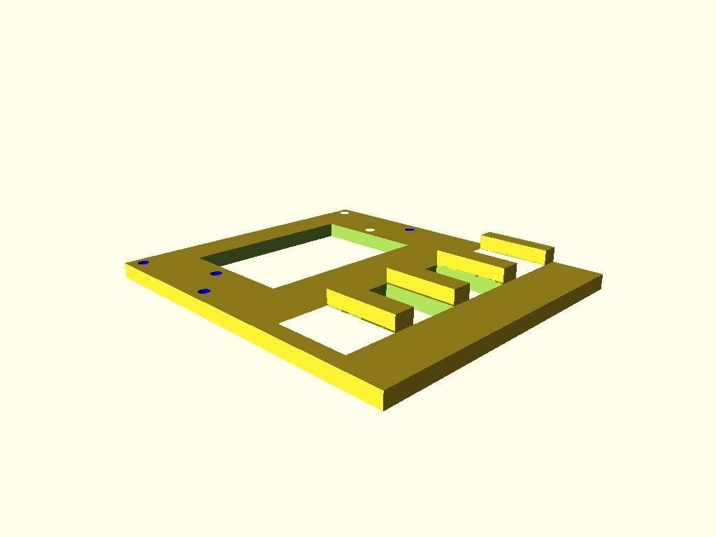 Miniatura 8 do modelo 3D Raspberry PI Zero Cluster Case