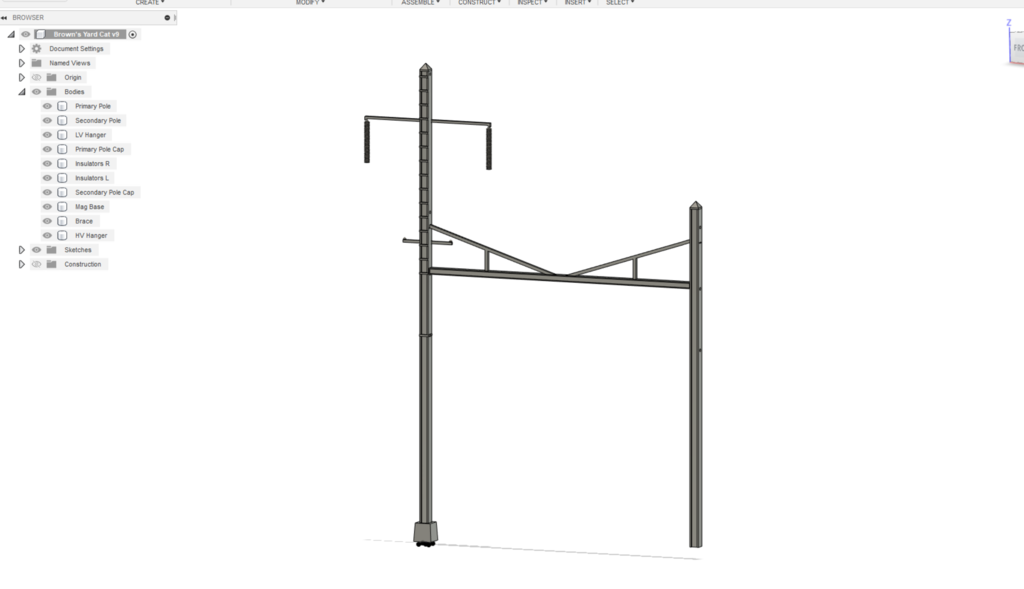 N Scale PRR Amboy Secondary Catenary Poles