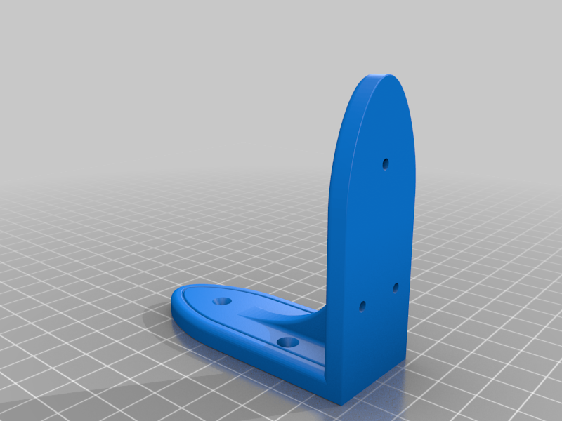 Miniatura 2 do modelo 3D Simple shelf bracket