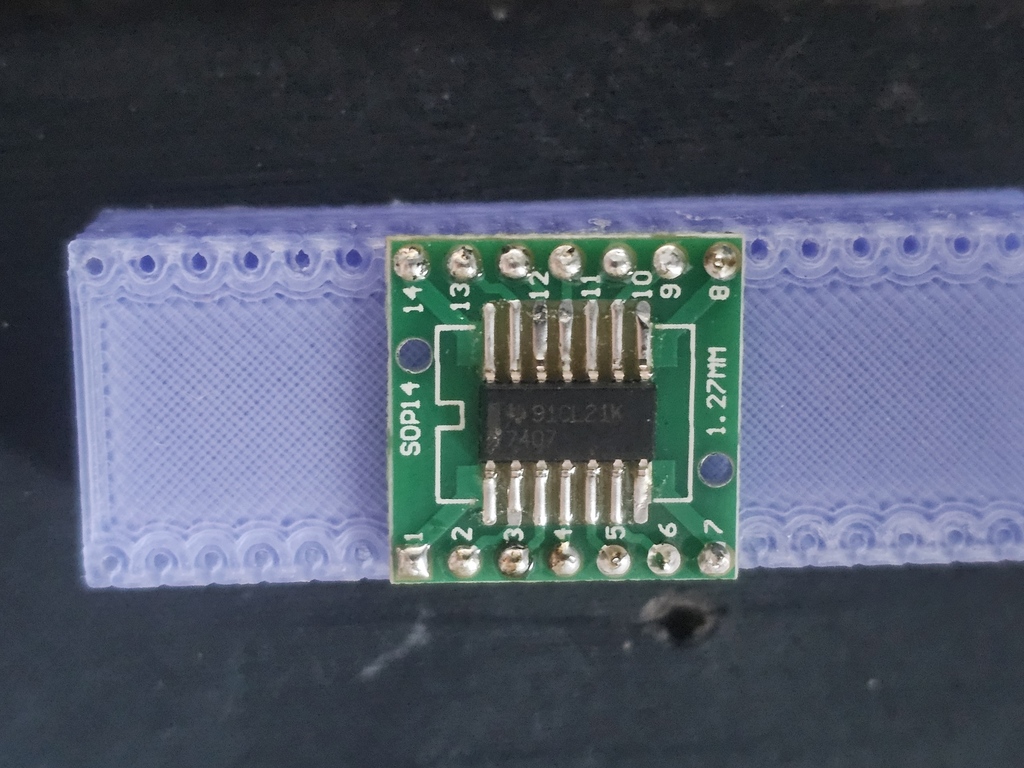DIP breakout board pin soldering jig