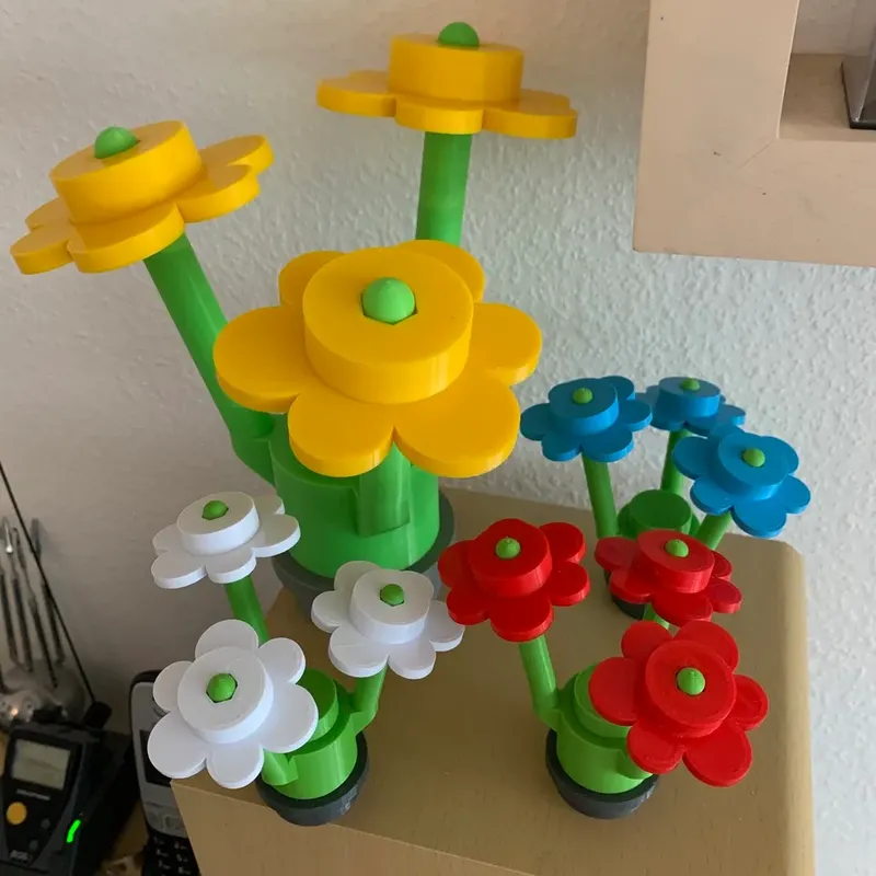 Giant lego flowers store