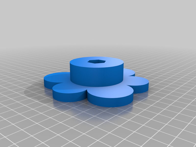 Miniatura 4 do modelo 3D Large brick flower