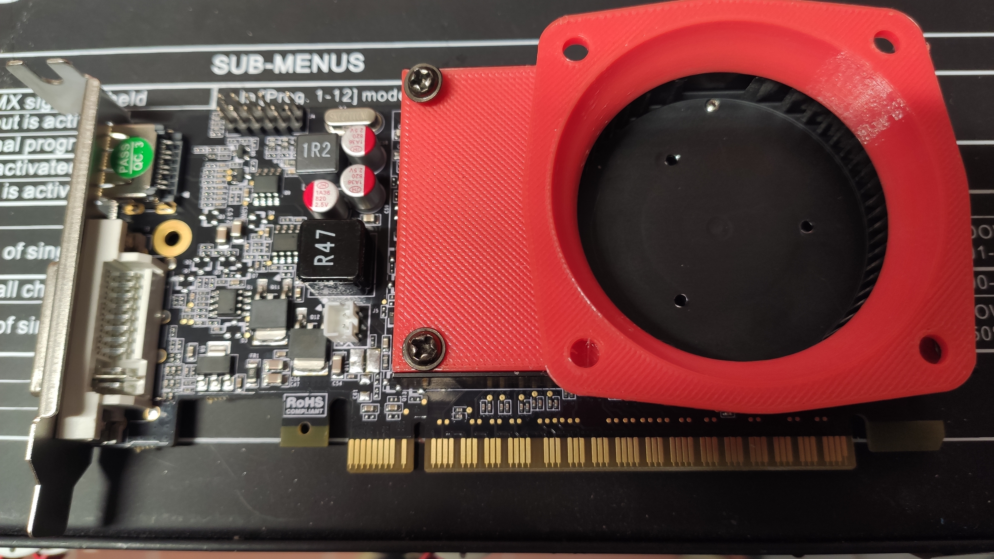 GPU Cooler with 60mm Fan