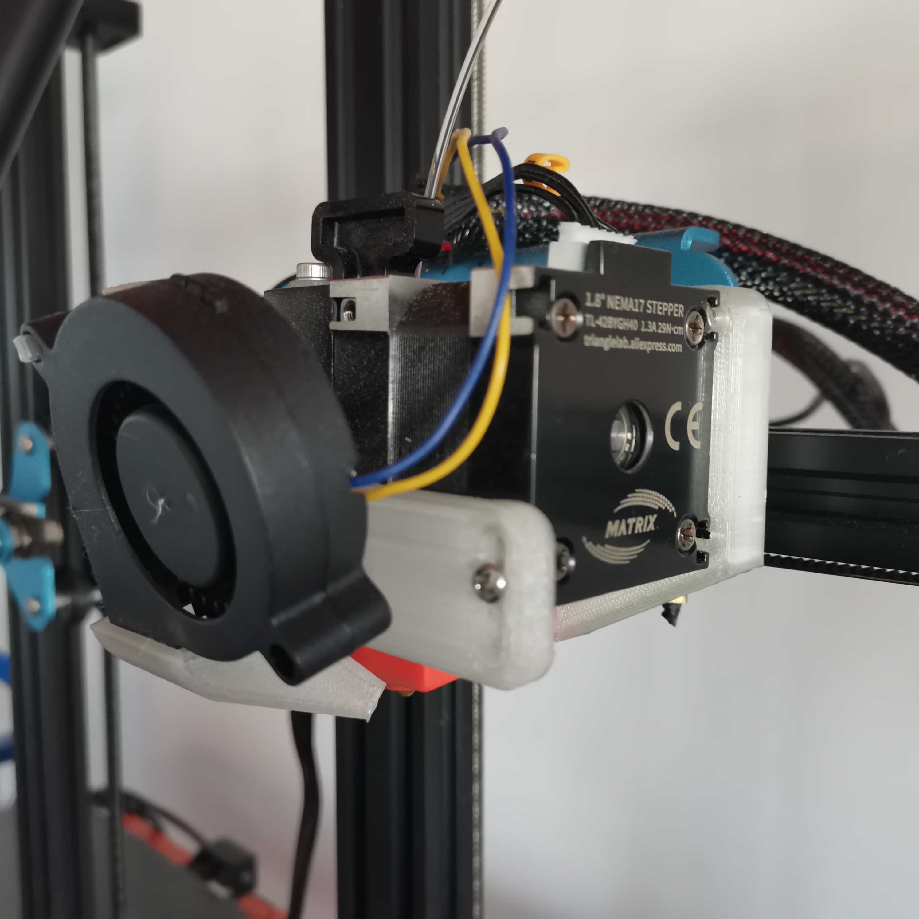 CR10 v3 - Mount and Fan duct for TriangleLabs Matrix Extruder