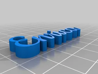 My Customized Text by ceciui | Download free STL model | Printables.com