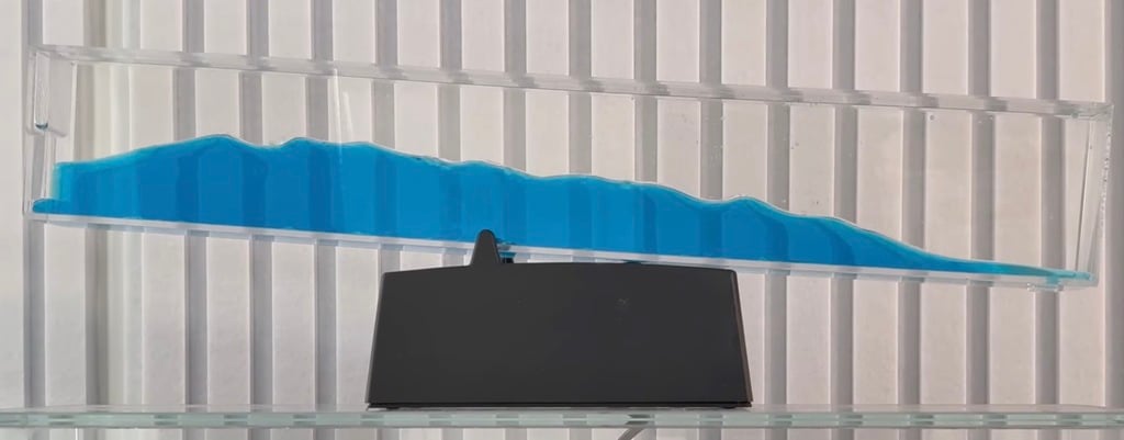 Wave motion machine base with variable speed and LED strip. — miniatura 12