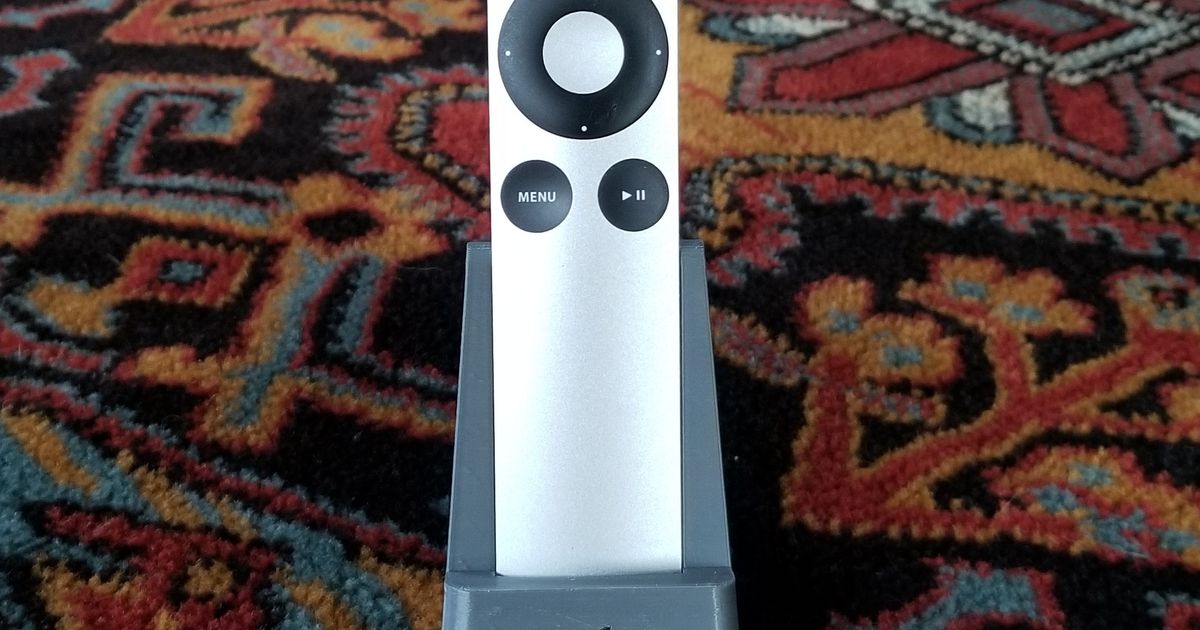 Apple TV remote holder by GerryPB Download free STL model