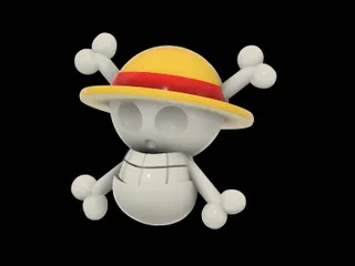 One Piece Jolly Roger (ワンピース) by Jangy | Download free STL