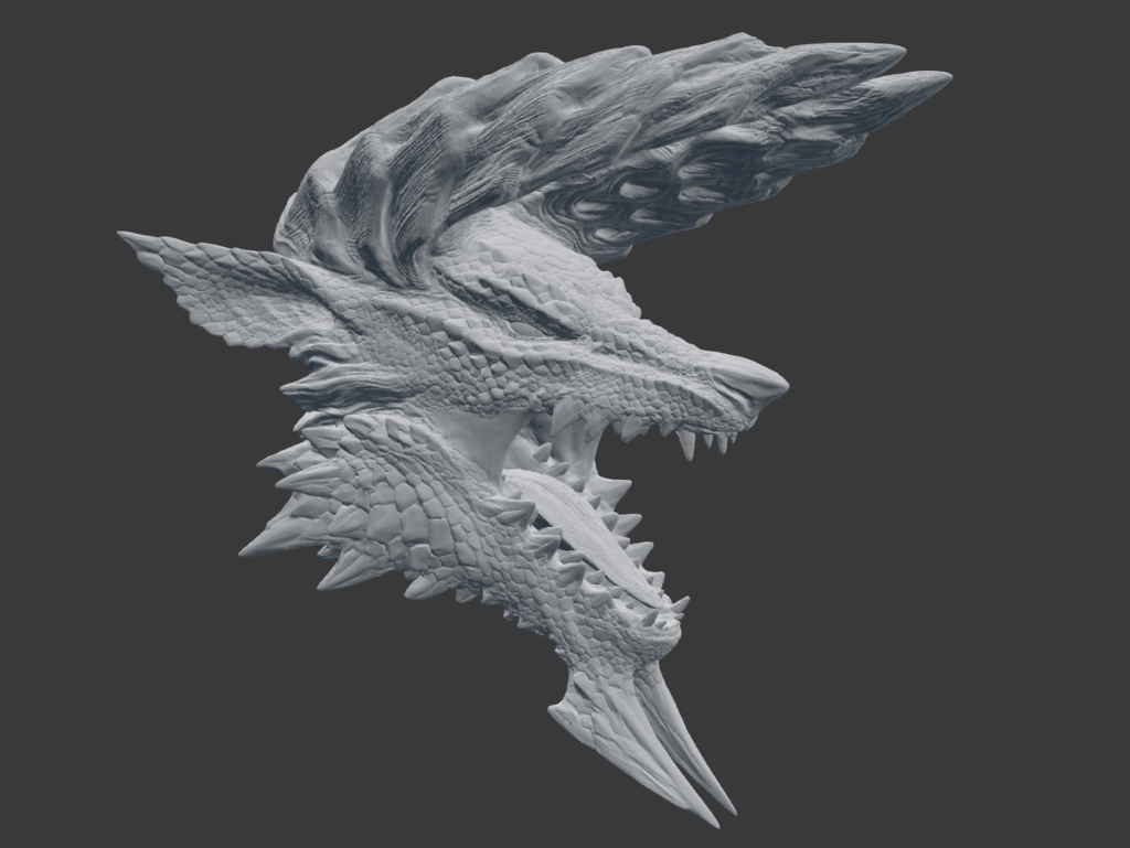 MHW: Zinogre Head (HD)