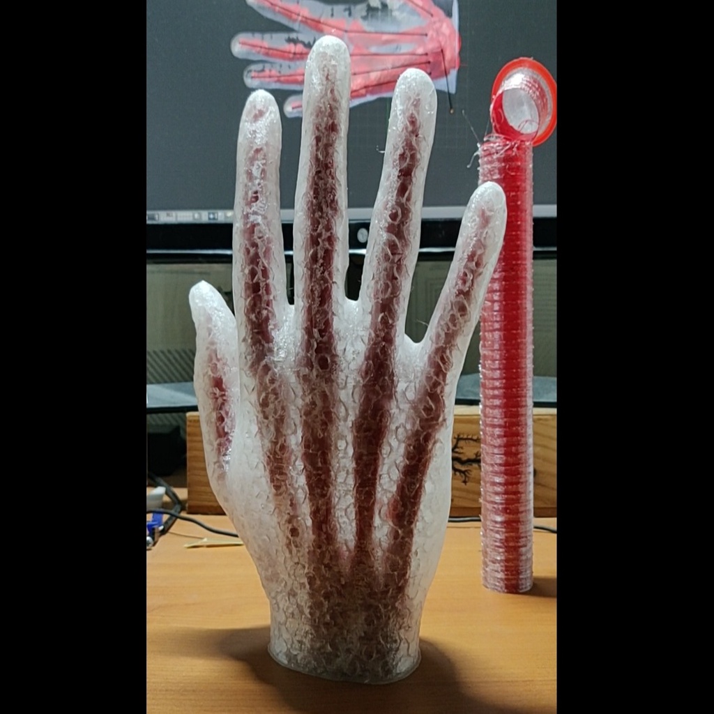 Hand with bones (for multi-material)