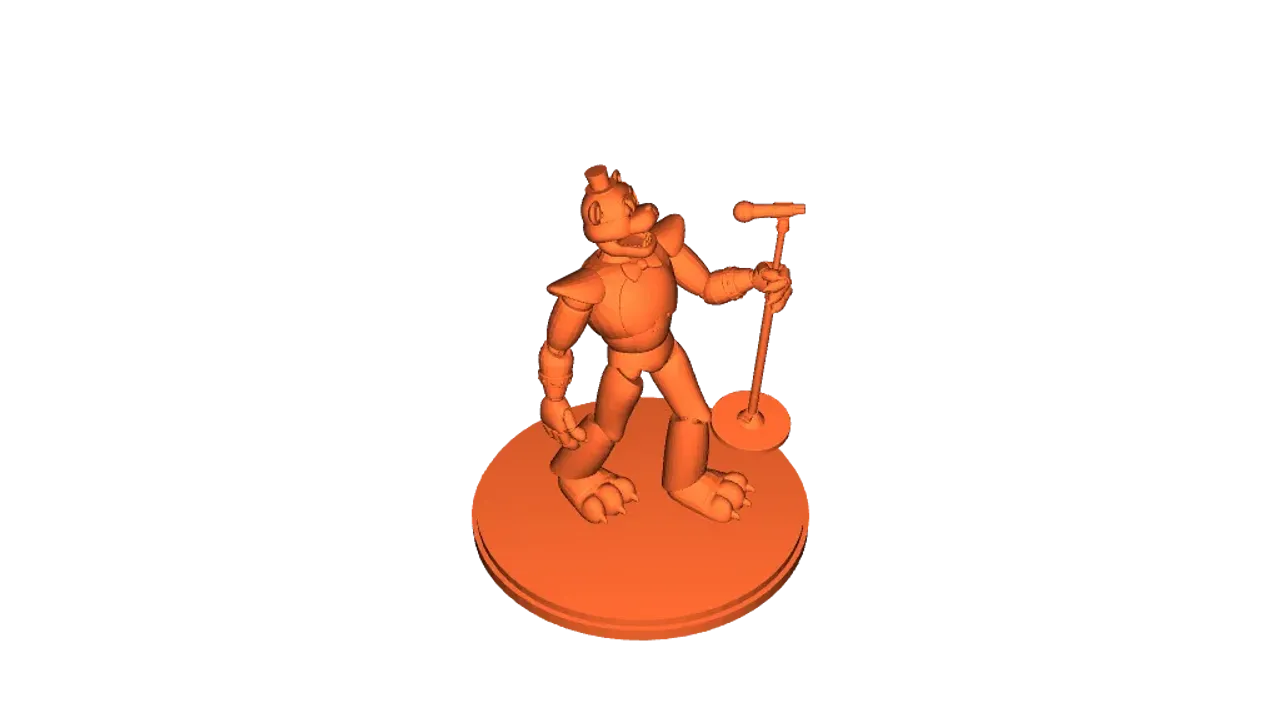 Glamrock Freddy figure by William Afton, Download free STL model