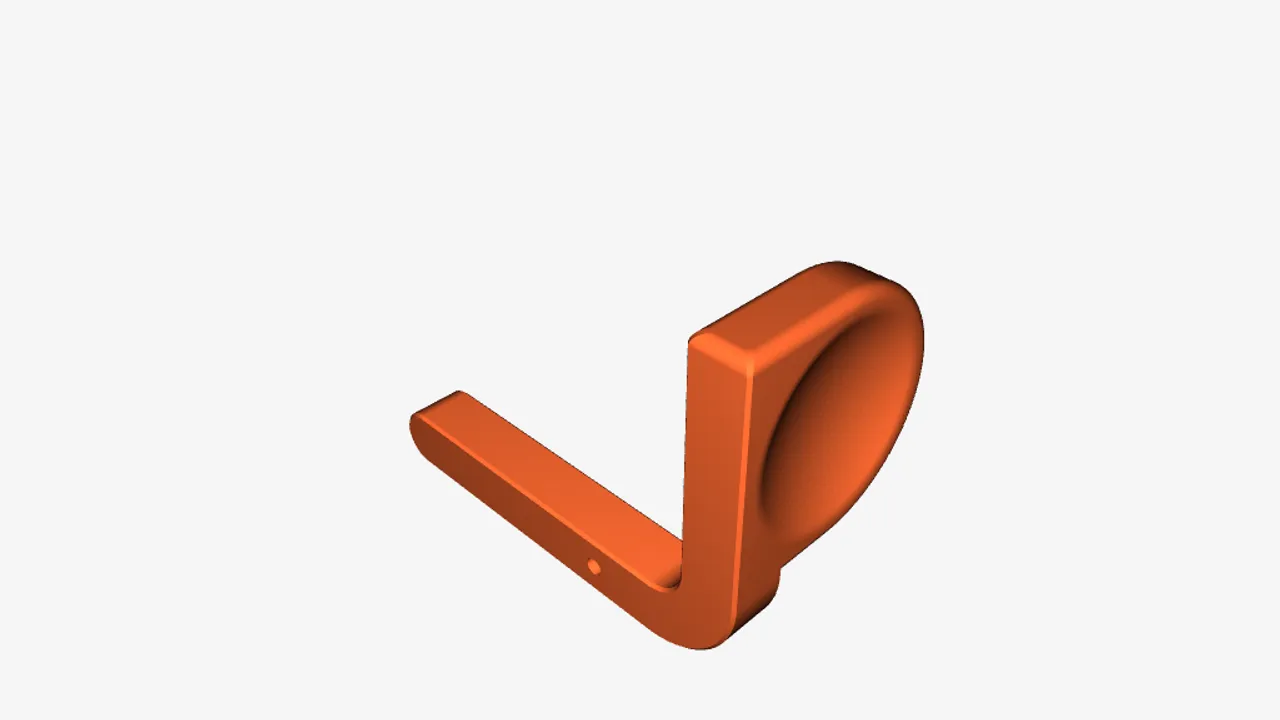 RV Screen door push lever by GerryPB, Download free STL model