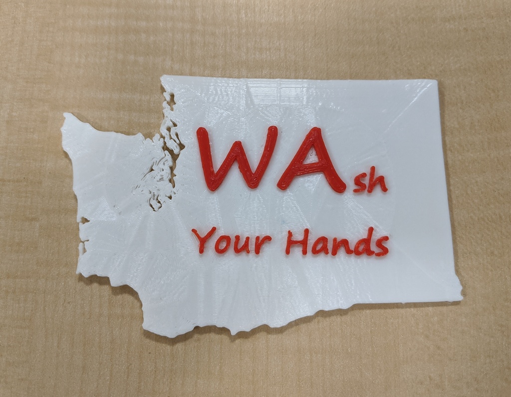 Washington - Wash your hands sign