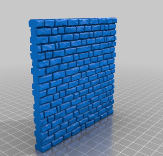 Medieval Stone Wall 28mm Scale - 10x10cm
