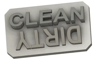 DishWasher dirty / clean sign by jediknight0 | Download free STL model ...