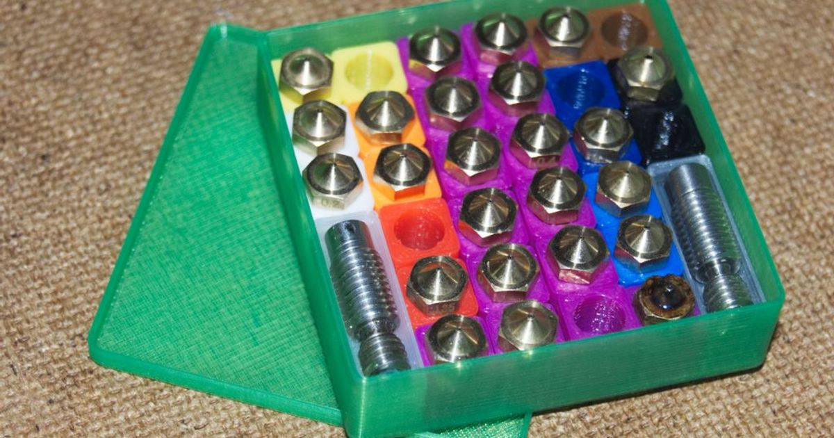 modular nozzle storage box by pixelhaufen Download free STL model