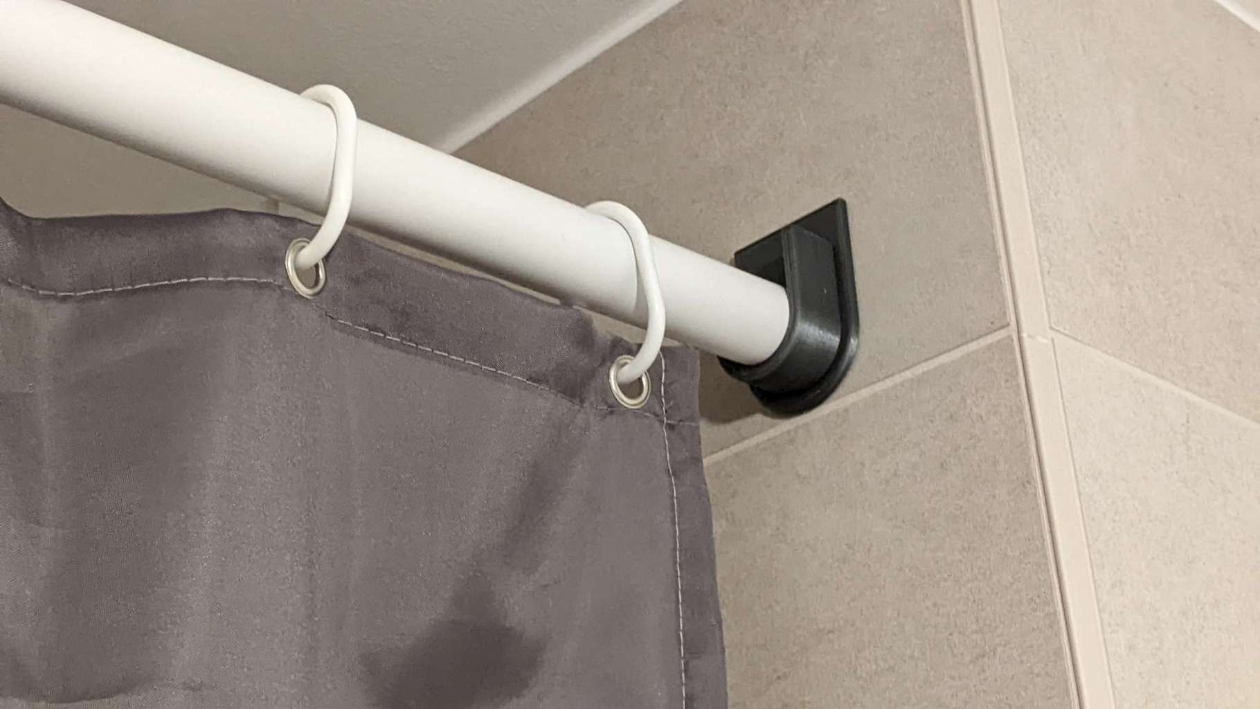 Wall holder for 28mm shower curtain rod