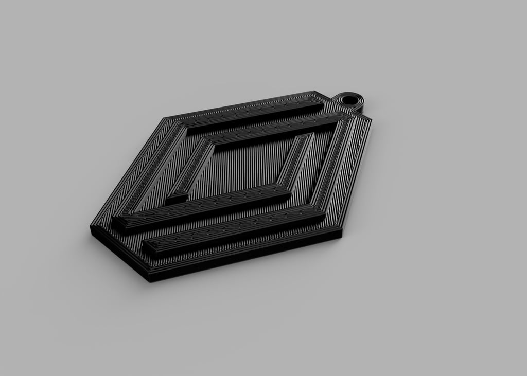 Renault New Logo Keychain – 3D Printable Key Ring