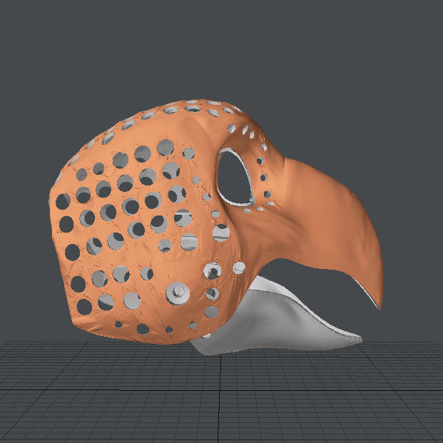 Puppet head base - version 95 - Parakeet