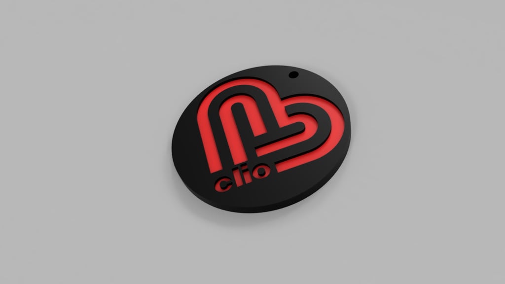 Love Clio 2026 Edition Keychain for Renault Enthusiasts