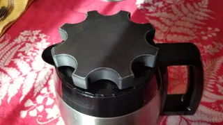 3D Printable Coffee Lid Stopper by Mike