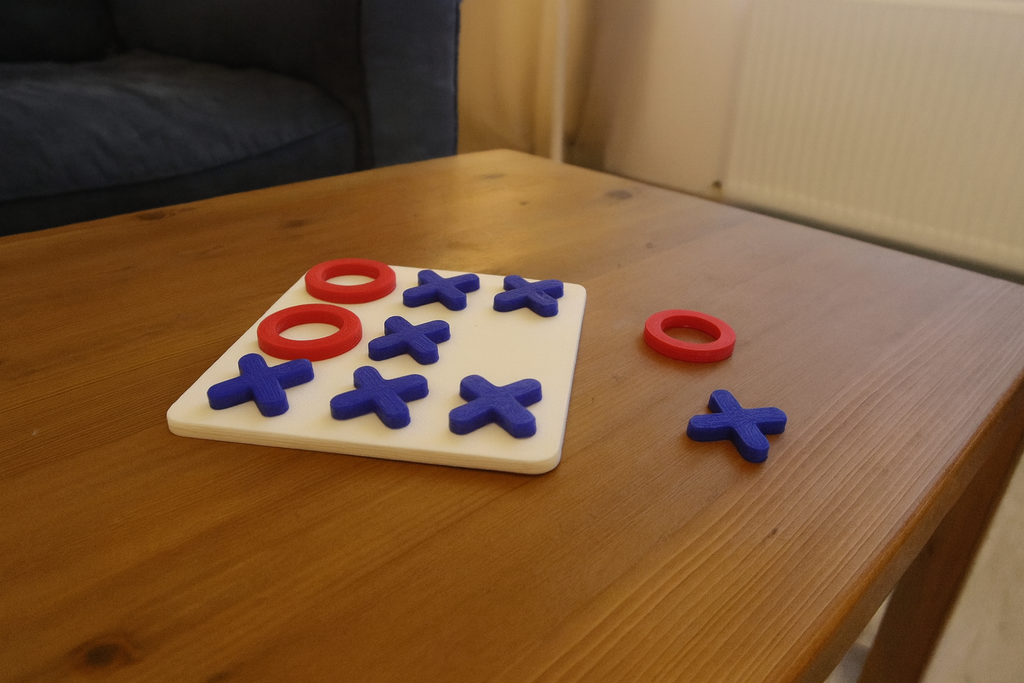 Custom 3D Printed Tic-Tac-Toe Game