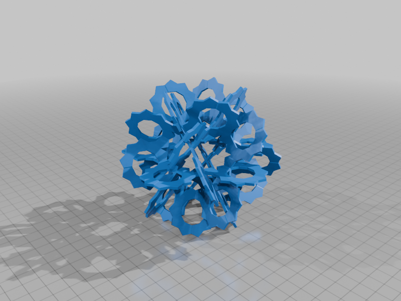 HOLDEN-KEPLER ICOSIDODECAHEDRAL MONOSURFACE 1