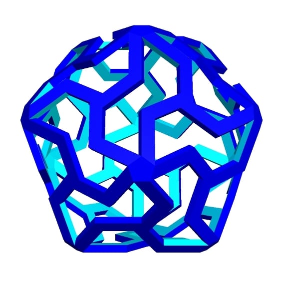 ICOSAHEDRAL SPIRALHEDRON 1