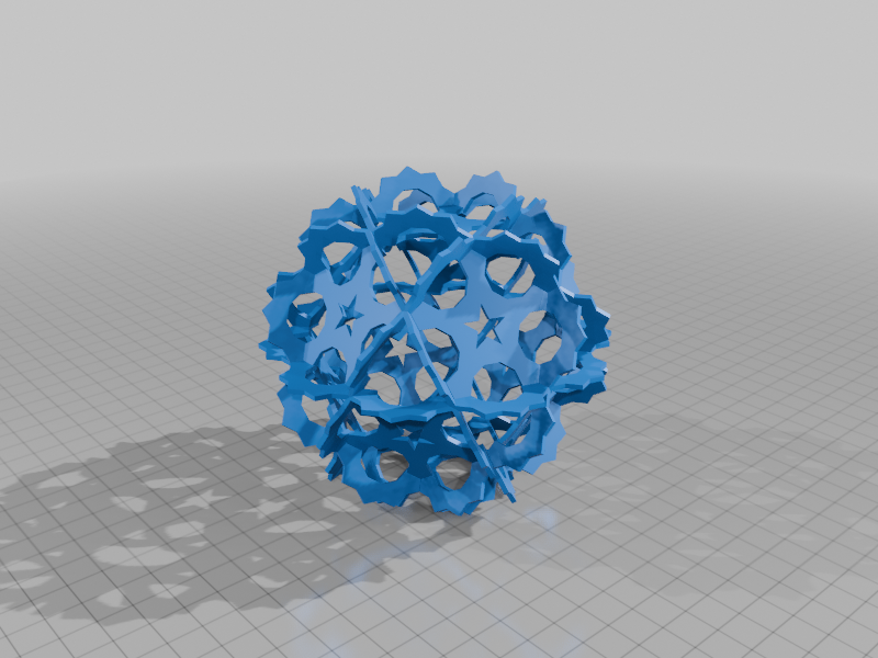 KEPLER ICOSIDODECAHEDRAL HANDLEHEDRON 1
