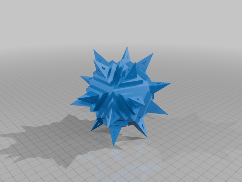 SCULPTED STELLATED ICOSAHEDRON 1