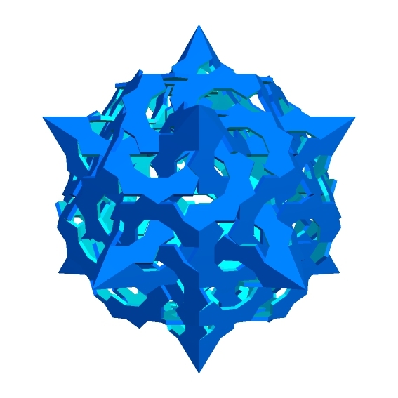 NESTED ESCHER STAR DODECAHEDRAL POLYKNOT 1 — miniatura 3