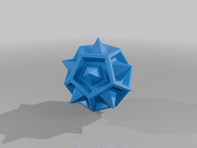 COMPOUND OF A DODECAHEDRON AND A STELLATED DODECAHEDRON 1