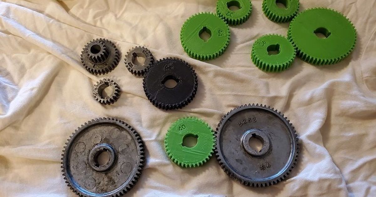 Sears / Craftsman / AA Model 109 Lathe Change Gears by PvtDBJackson