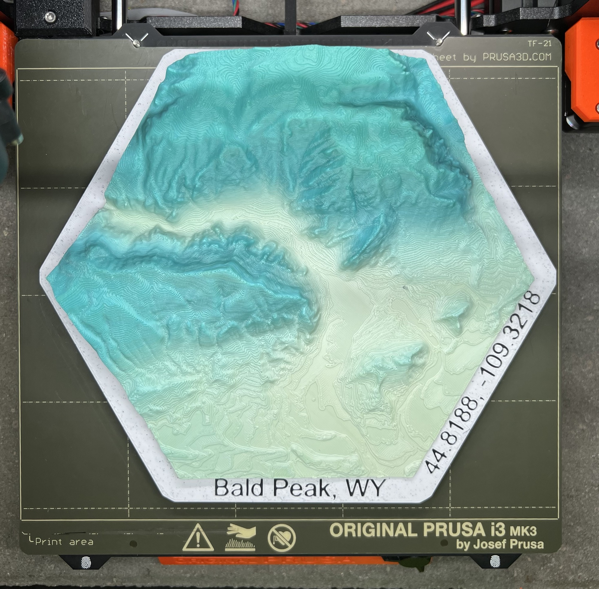 Bald Peak, WY Terrain Model