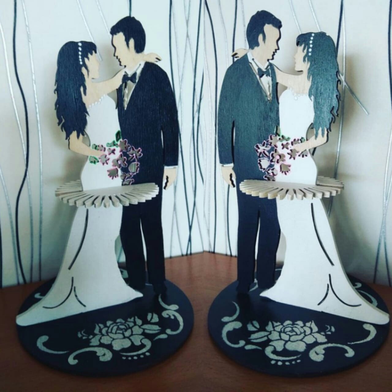 wedding couple napkin holder