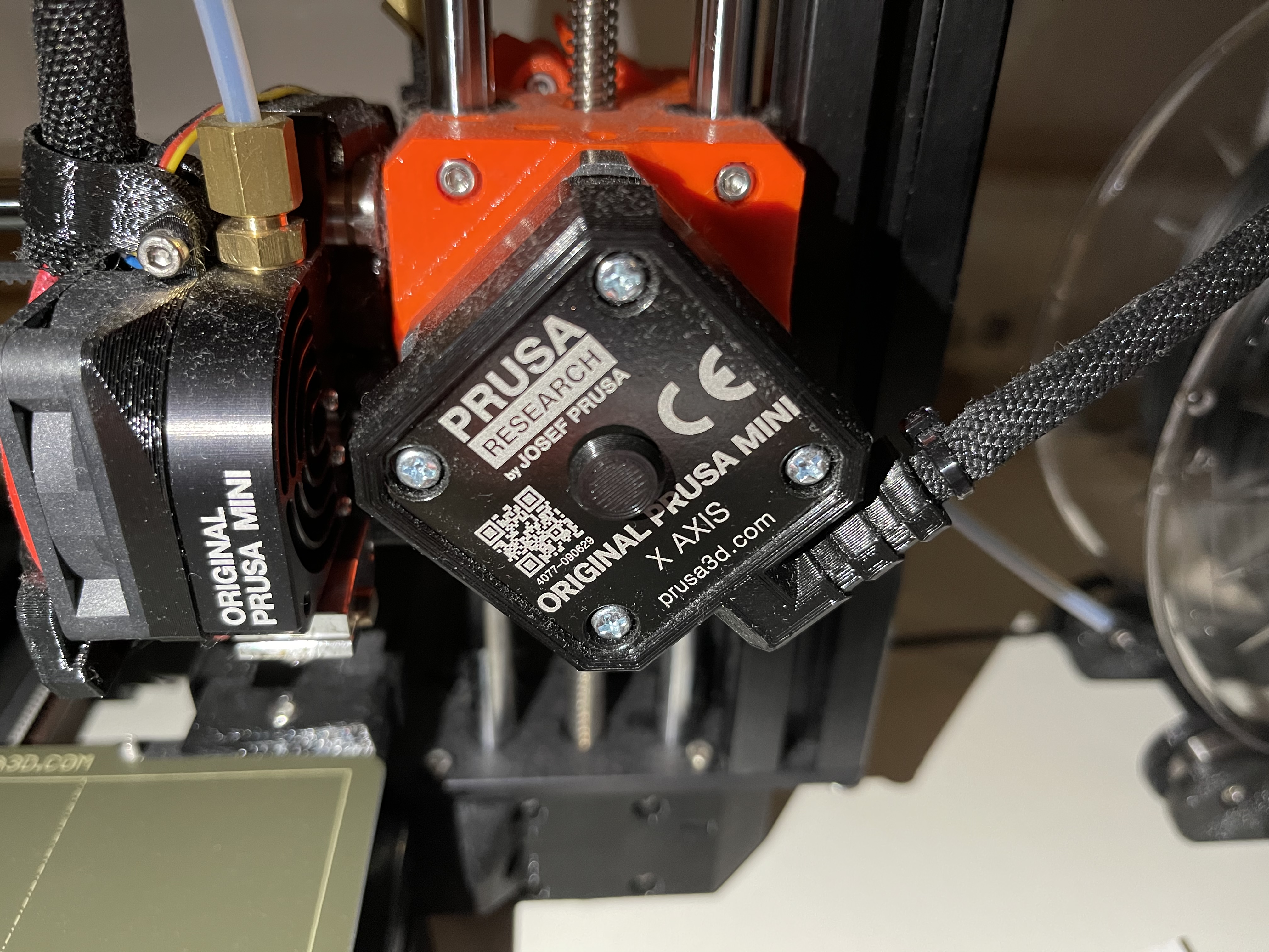Prusa Mini Mini+ dust cover for stepper motors - axis X and extruder E