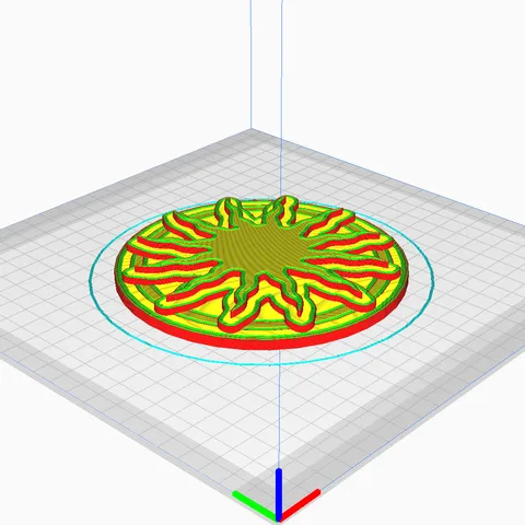 Mithraic symbol - Sol's light - base for miniatures, coaster, etc. - inspired by Raised by Wolves