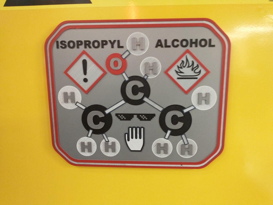 Isopropyl Alcohol Danger Sign