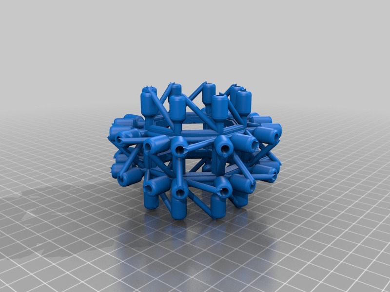 Miniatura 2 do modelo 3D Modular Beam Nodes Set