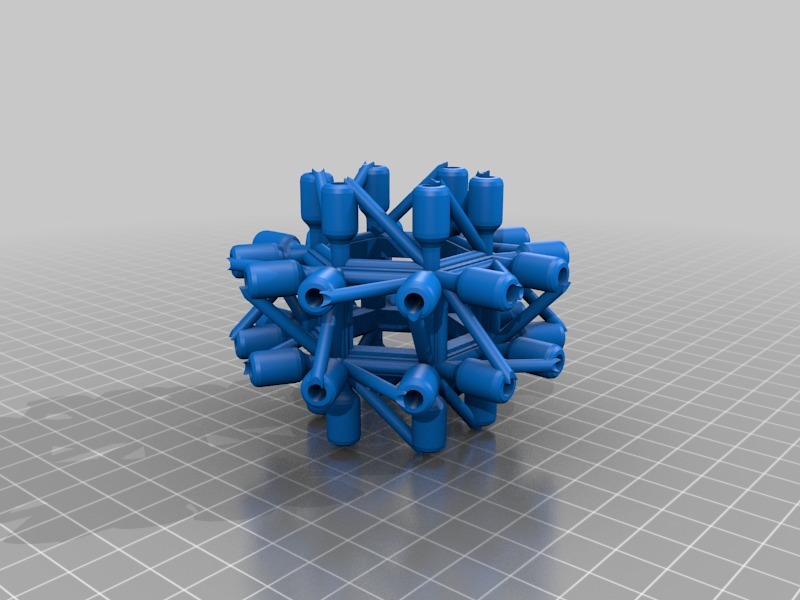 Miniatura 4 do modelo 3D Modular Beam Nodes Set