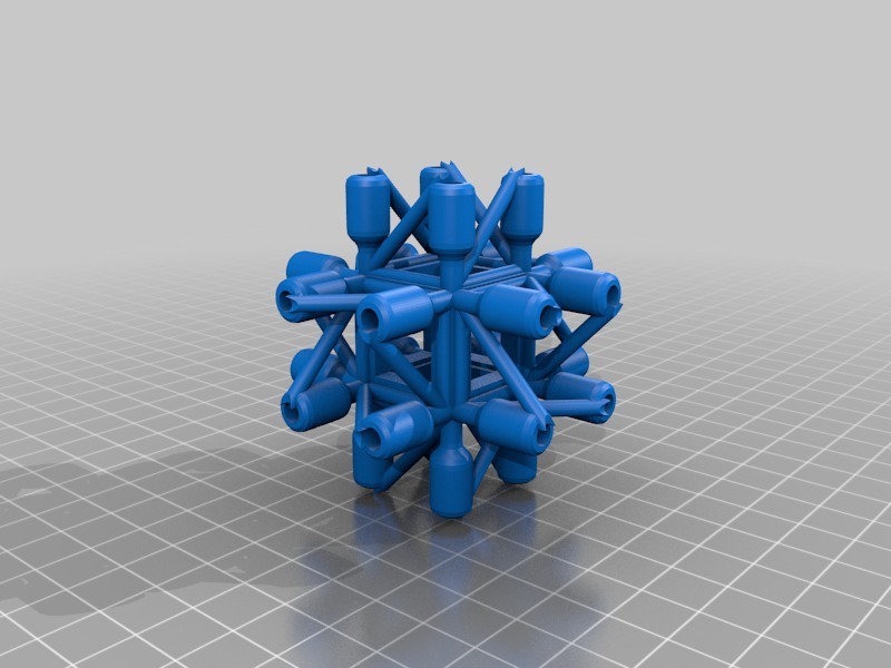 Miniatura 5 do modelo 3D Modular Beam Nodes Set