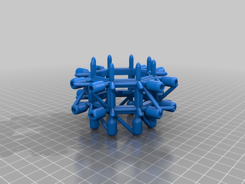 Miniatura 6 do modelo 3D Modular Beam Nodes Set