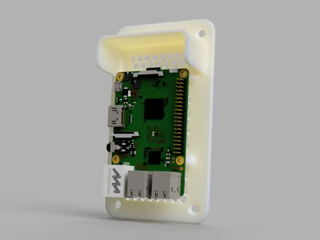 Wall Mounting plate for RaspberryPi