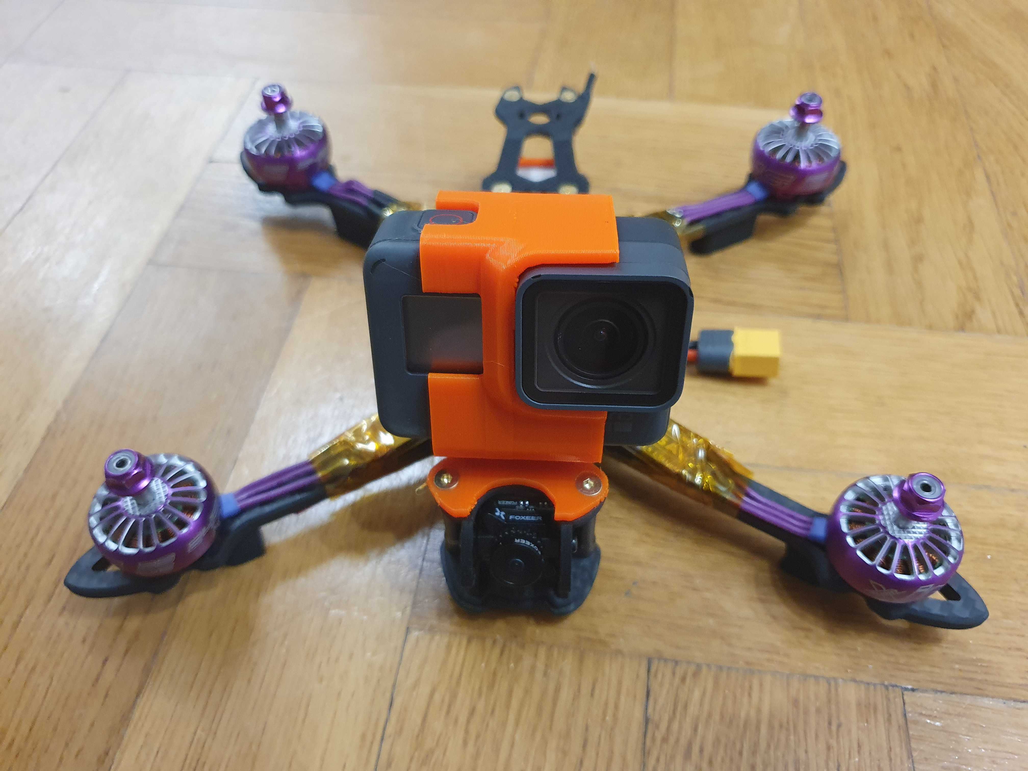 Mark4 225mm frame GoPro Hero 5 6 7 mount by morf Download free STL