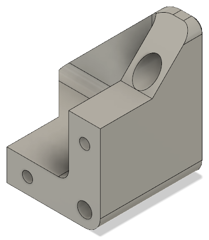 RailCore Foot with clearance hole