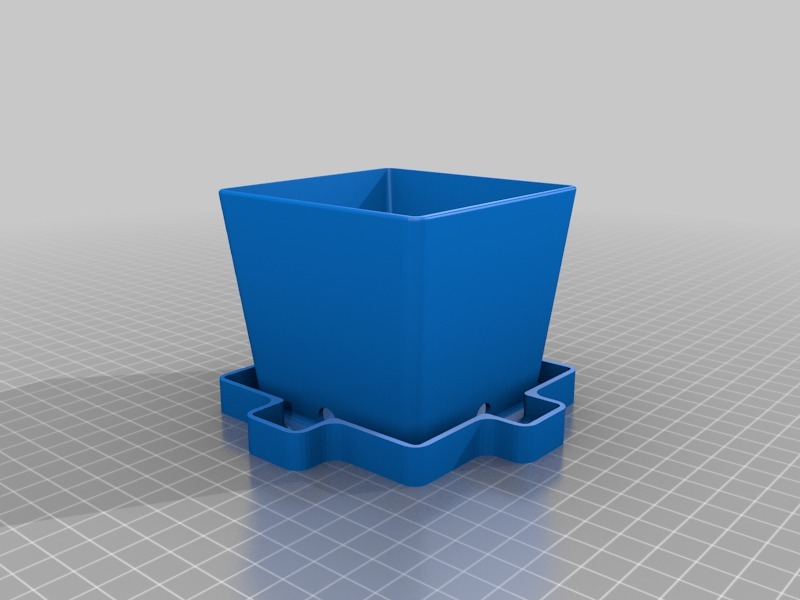 Miniatura 2 do modelo 3D Plant Pot 2"X2" Rectangular Base
