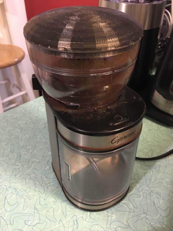 Capresso Coffee Grinder Model 595 Lid by Escarjoe Download free STL