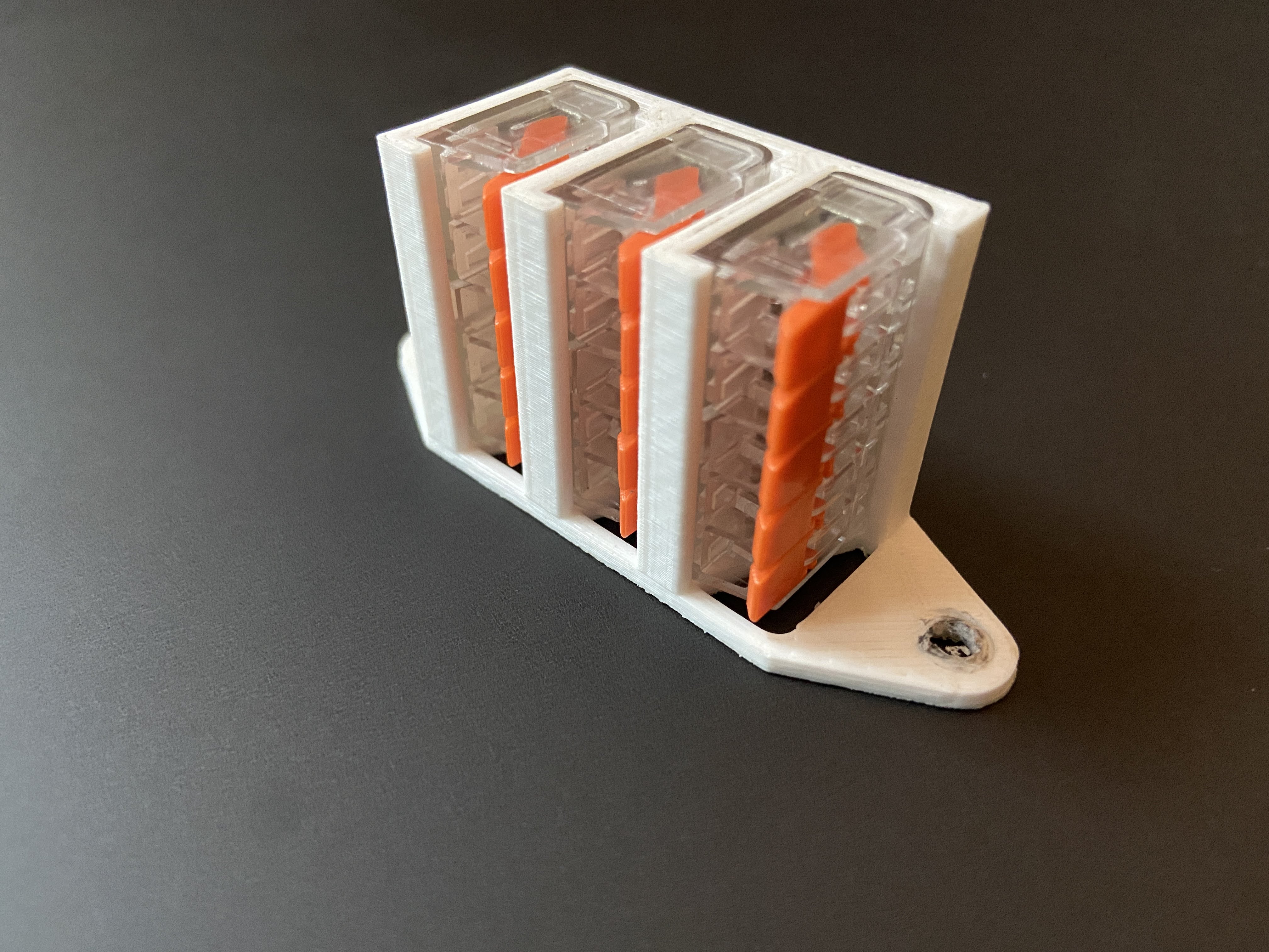Wago Holder - 5 pin - With Mounting Holes